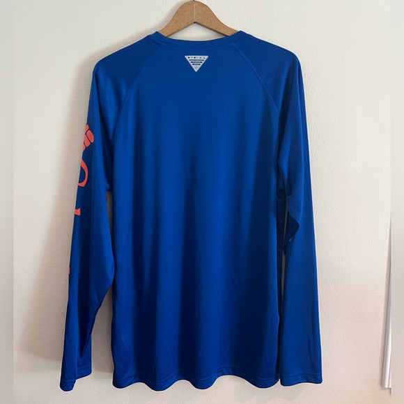 Columbia Men’s Collegiate PFG Long-Sleeve T-Shirt, Size M, Blue/Orange UF Gators - Picture 2 of 9
